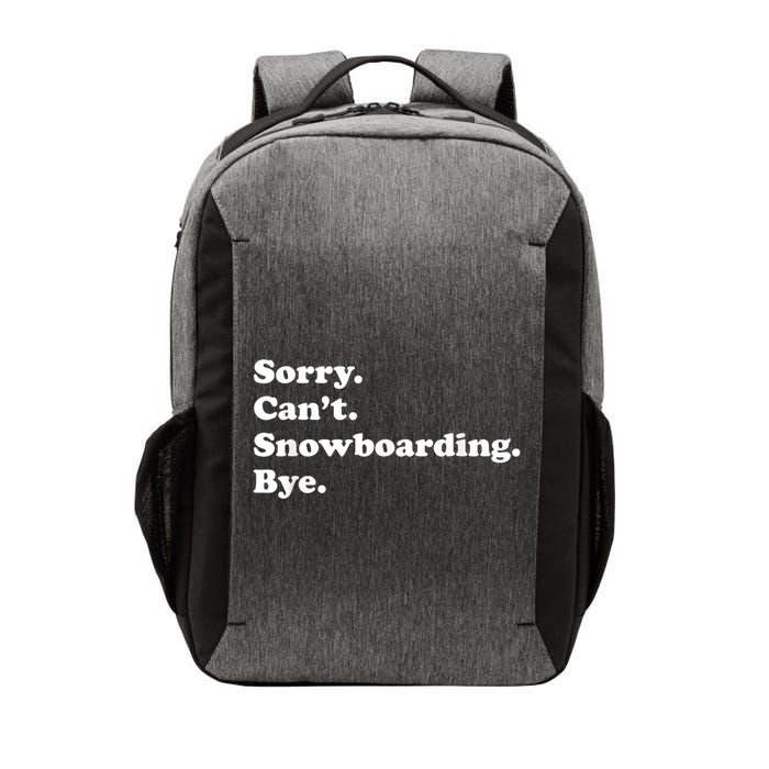 Funny Snowboarding Gift Vector Backpack