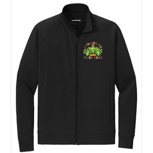 Funny Sarcastic Gamer I Paused My Game To Be Here Christmas Stretch Full-Zip Cadet Jacket