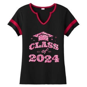 Funny Senior Graduation Gift Class Of 2024 Senior Girl Ladies Halftime Notch Neck Tee