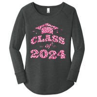 Funny Senior Graduation Gift Class Of 2024 Senior Girl Women's Perfect Tri Tunic Long Sleeve Shirt