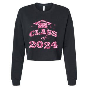 Funny Senior Graduation Gift Class Of 2024 Senior Girl Cropped Pullover Crew