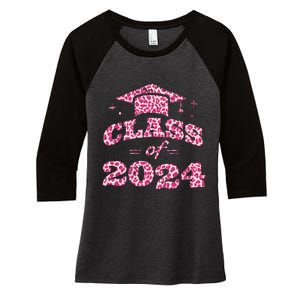 Funny Senior Graduation Gift Class Of 2024 Senior Girl Women's Tri-Blend 3/4-Sleeve Raglan Shirt