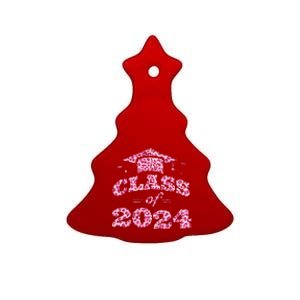 Funny Senior Graduation Gift Class Of 2024 Senior Girl Ceramic Tree Ornament