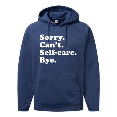 Funny Selfcare Gift For Women Boy Or Girl Performance Fleece Hoodie