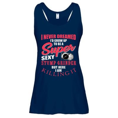 Funny Stump Grinder Quote For Arborist And Logger Ladies Essential Flowy Tank