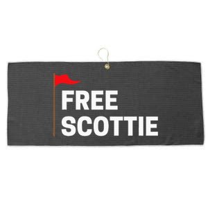 Free Scottie Golf Large Microfiber Waffle Golf Towel