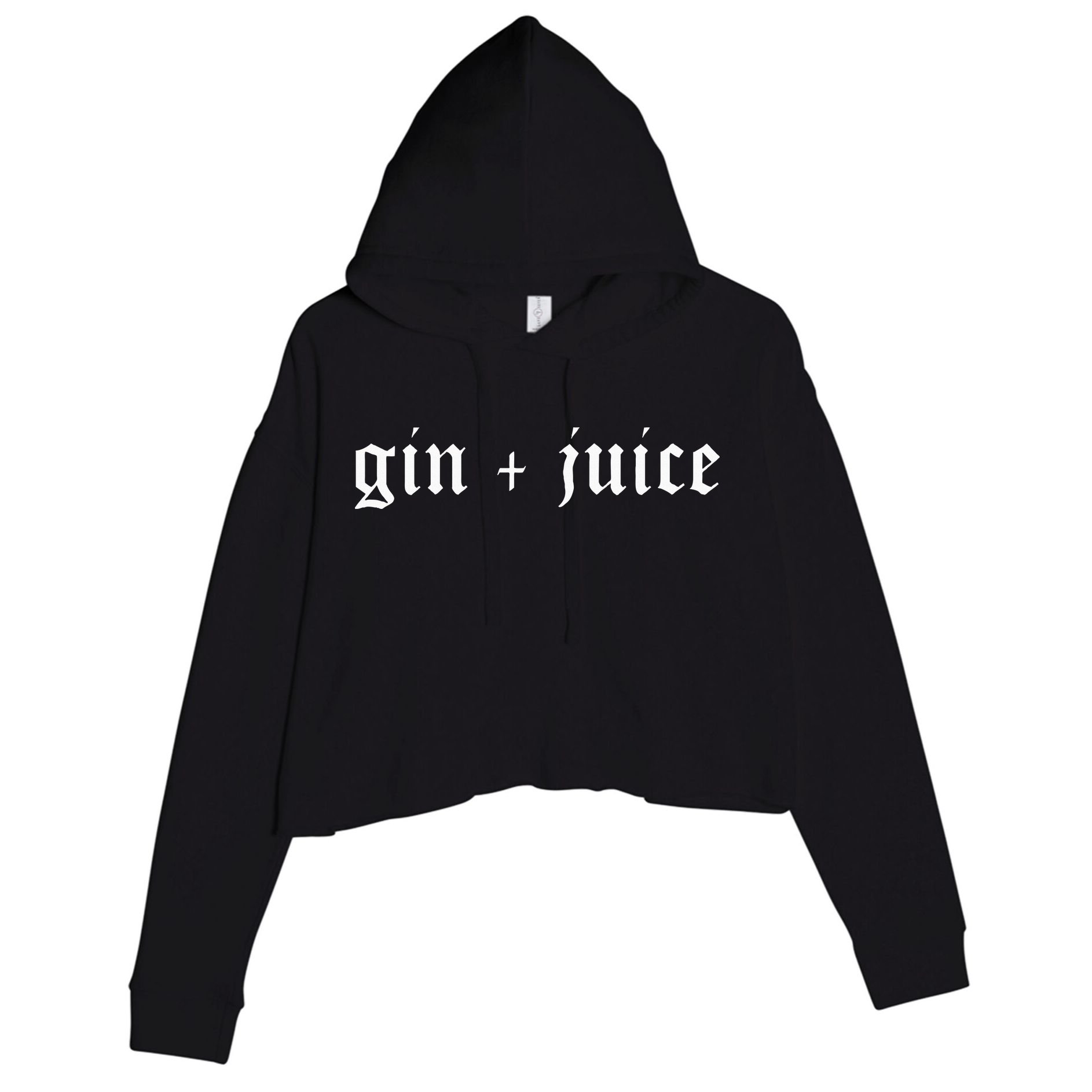 Fo Shizzle Gin + Juice Crop Fleece Hoodie