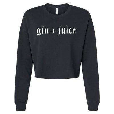 Fo Shizzle Gin + Juice Cropped Pullover Crew
