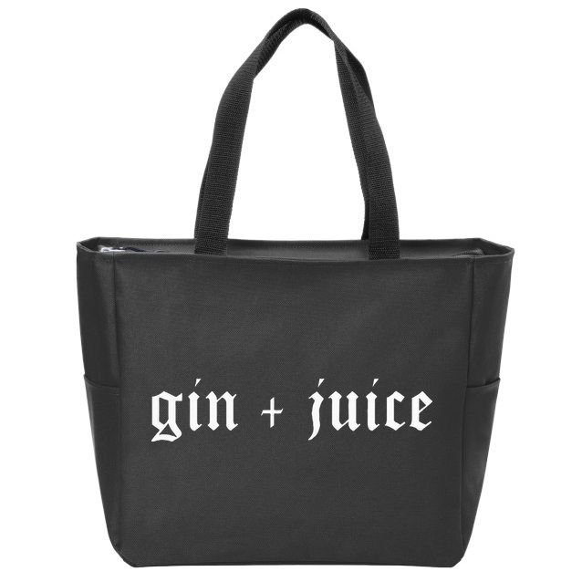 Fo Shizzle Gin + Juice Zip Tote Bag