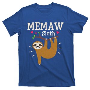 Funny Sloth Graphic Humor Zoo Animal Lovers Memaw Cute Gift T-Shirt