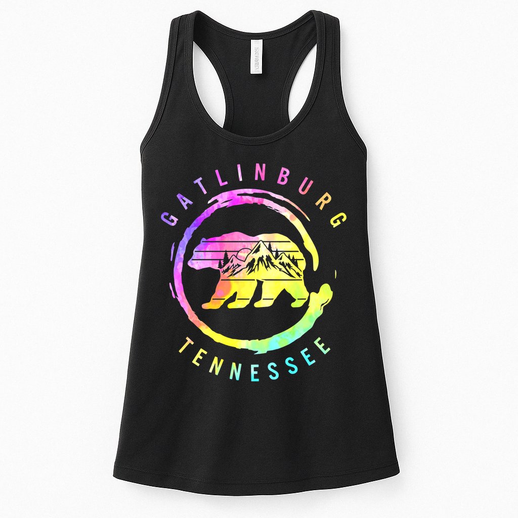 Funny Saying Gatlinburg Bear Tennessee Womens Tank Top