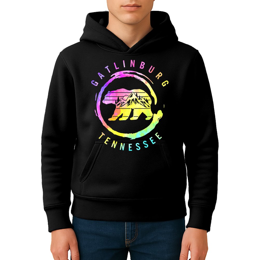Funny Saying Gatlinburg Bear Tennessee Kids Hoodie