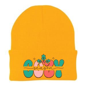 Festive Season Greetings Illustration Knit Cap Winter Beanie