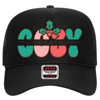 Festive Season Greetings Illustration High Crown Mesh Back Trucker Hat