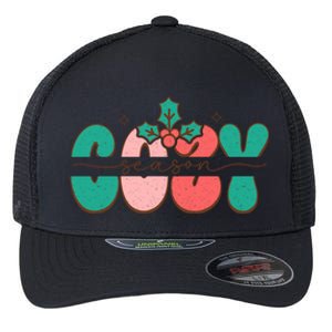 Festive Season Greetings Illustration Flexfit Unipanel Trucker Cap