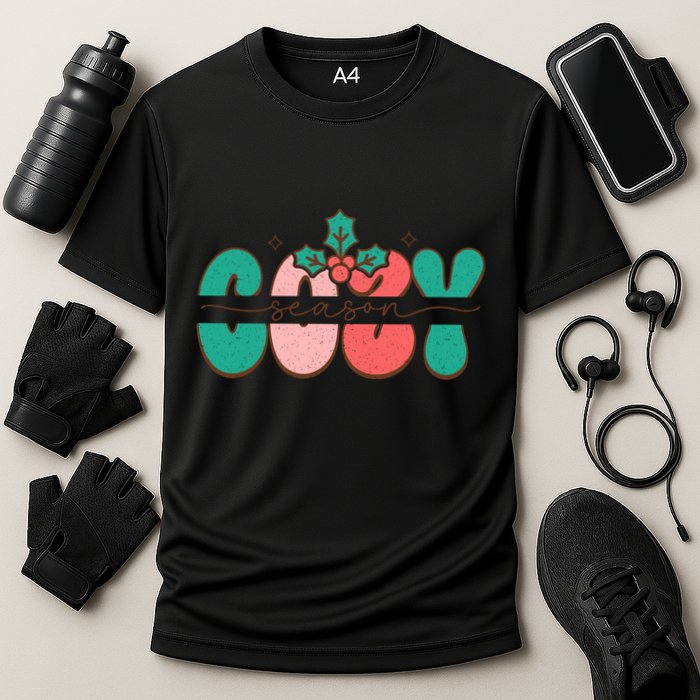 Festive Season Greetings Illustration Cooling Performance Crew T-Shirt