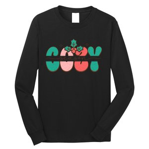 Festive Season Greetings Illustration Long Sleeve Shirt