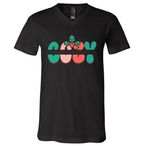 Festive Season Greetings Illustration V-Neck T-Shirt