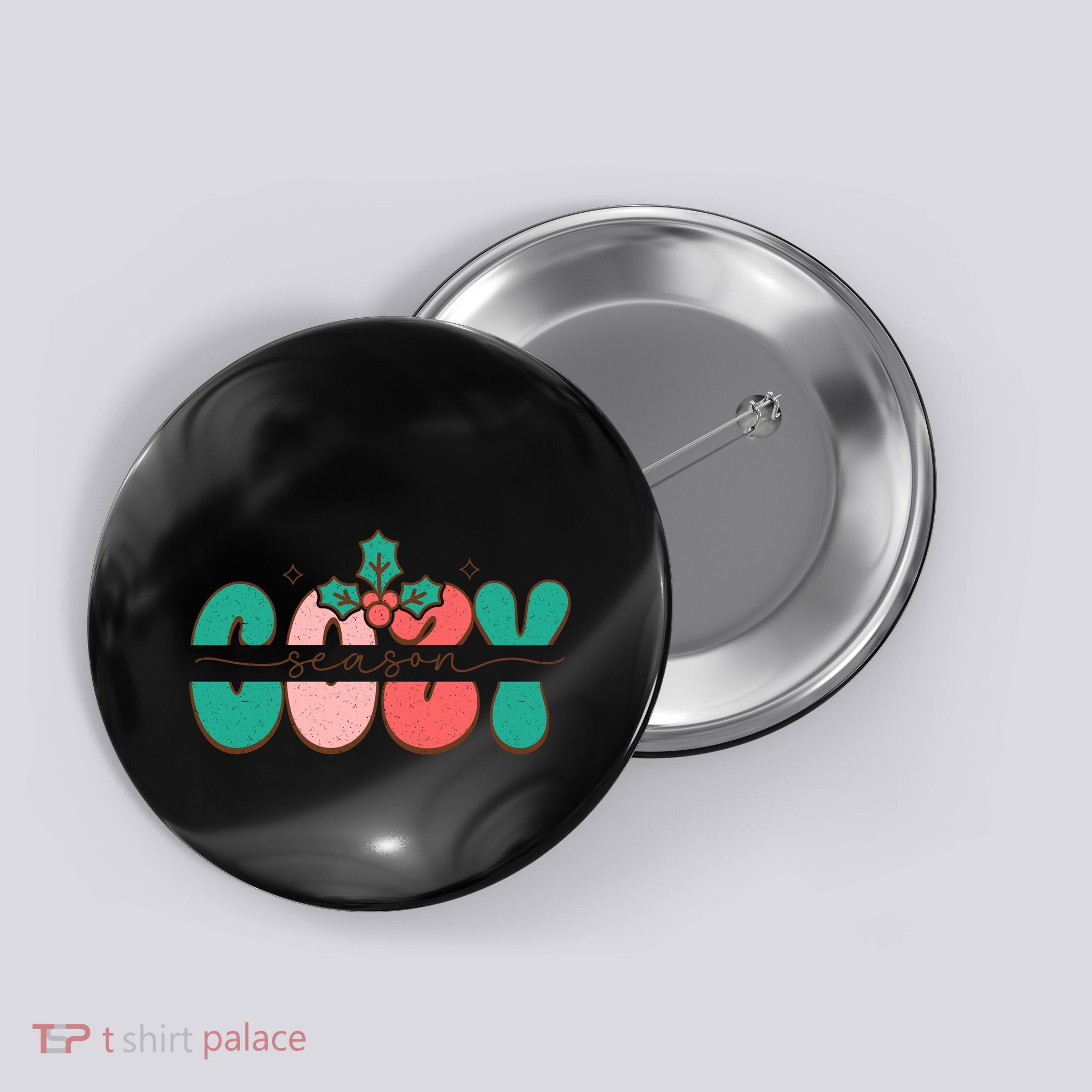 Festive Season Greetings Illustration Button