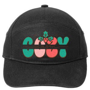 Festive Season Greetings Illustration 7-Panel Snapback Hat