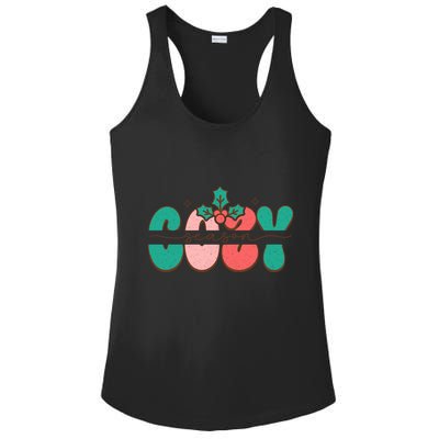 Festive Season Greetings Illustration Ladies PosiCharge Competitor Racerback Tank