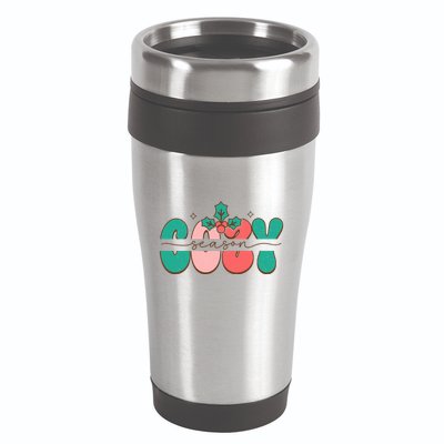 Festive Season Greetings Illustration 16oz Travel Tumbler