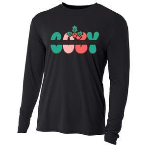 Festive Season Greetings Illustration Cooling Performance Long Sleeve Crew