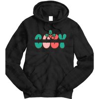 Festive Season Greetings Illustration Tie Dye Hoodie