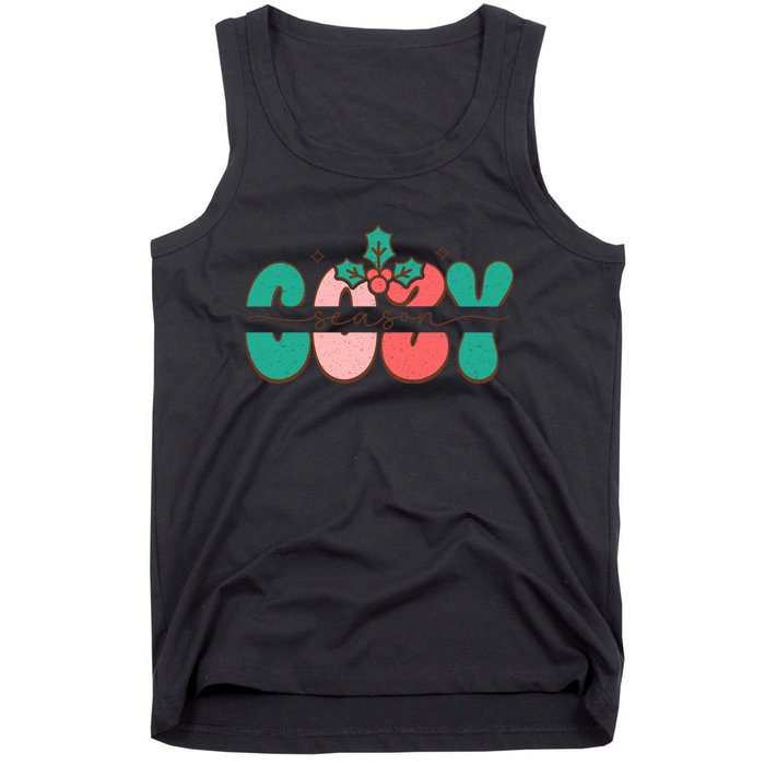 Festive Season Greetings Illustration Tank Top