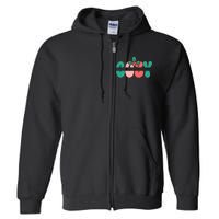 Festive Season Greetings Illustration Full Zip Hoodie