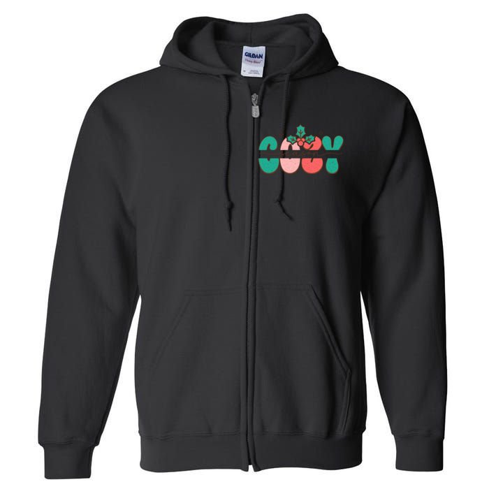 Festive Season Greetings Illustration Full Zip Hoodie