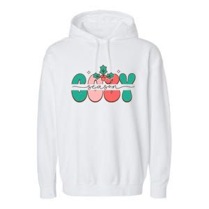 Festive Season Greetings Illustration Garment-Dyed Fleece Hoodie