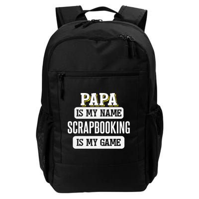 Funny Scrapbooking Gift For Papa Fathers Day Design Cool Gift Backpack
