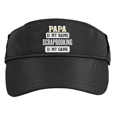 Funny Scrapbooking Gift For Papa Fathers Day Design Cool Gift Adult Drive Performance Visor
