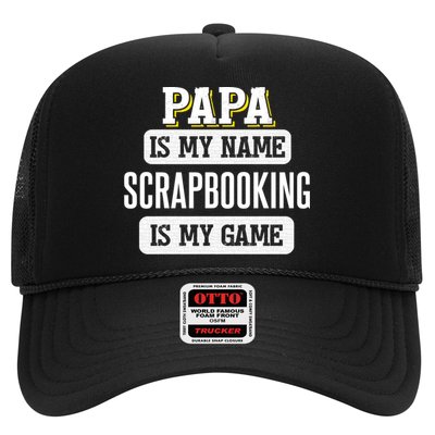 Funny Scrapbooking Gift For Papa Fathers Day Design Cool Gift Trucker Hat