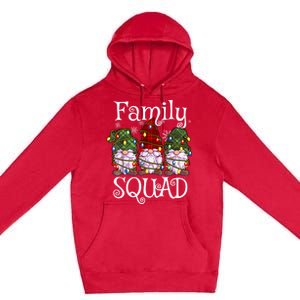 Family Squad Gnomies Christmas Gnome Family Matching Pjs Gift Premium Pullover Hoodie