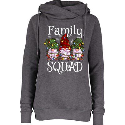 Family Squad Gnomies Christmas Gnome Family Matching Pjs Gift Womens Funnel Neck Pullover Hood