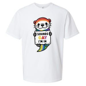 Funny Sounds Gay IM In With Rainbow Flag Sueded Cloud Jersey T-Shirt