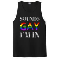 Funny Sounds Gay I'm In With Rainbow Flag PosiCharge Competitor Tank