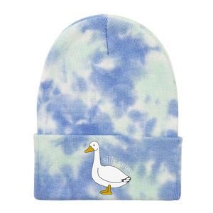 Funny Silly Goose Cute Goose Xmas Family Matching Clothing Tie Dye 12in Knit Beanie