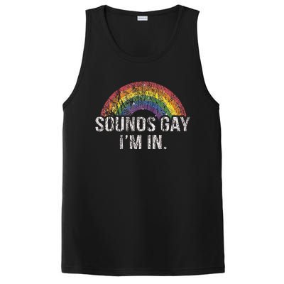 Funny Sounds Gay Im In With Rainbow Flag For Pride Month PosiCharge Competitor Tank