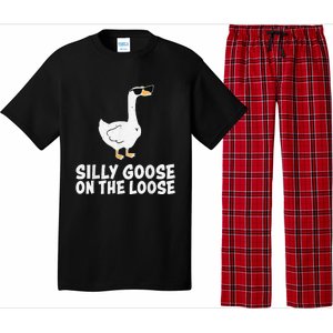 Funny Silly Goose On The Loose Pajama Set