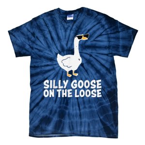 Funny Silly Goose On The Loose Tie-Dye T-Shirt