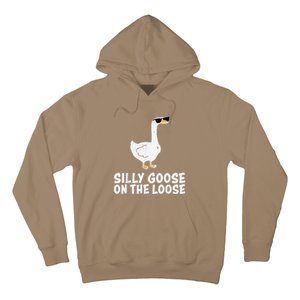 Funny Silly Goose On The Loose Hoodie