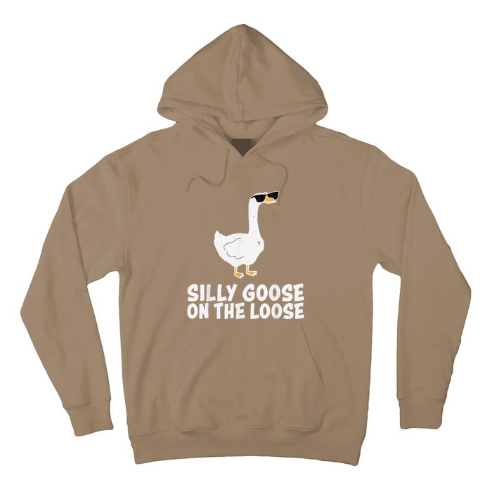 Funny Silly Goose On The Loose Hoodie