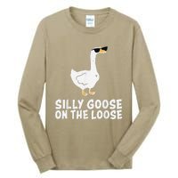 Funny Silly Goose On The Loose Tall Long Sleeve T-Shirt