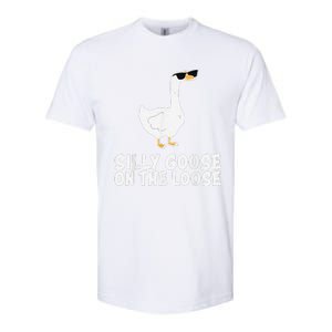 Funny Silly Goose On The Loose Softstyle CVC T-Shirt