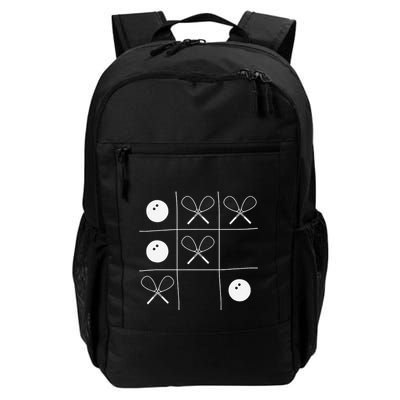 Funny Squash Gift – Noughts And Crosses Tictactoe Racket Daily Commute Backpack