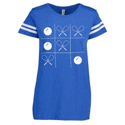 Funny Squash Gift – Noughts And Crosses Tictactoe Racket Enza Ladies Jersey Football T-Shirt