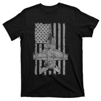 F18 Super Hornet Jet Airplane Vintage Flag T-Shirt